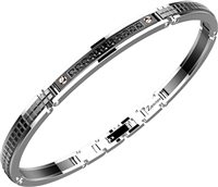 Bracelet Zancan Homme Hi Teck in Acier Spinello EHB165 - EHB165